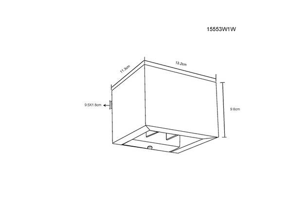 LED-wandlamp Alina ijzer - 1-lichts