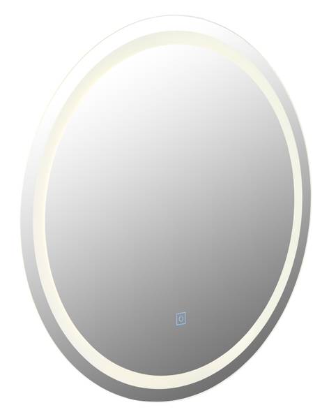 Wandspiegel met verlichting Rivas type B spiegelglas/metaal - 1-lichts