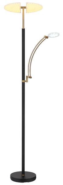 LED-plafondlamp Tirana acrylglas/ijzer - 2-lichts - zwart