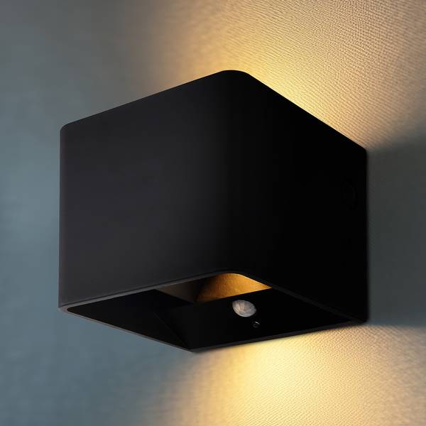 LED-wandlamp Veronika acrylglas/ijzer - 1-lichts - zwart