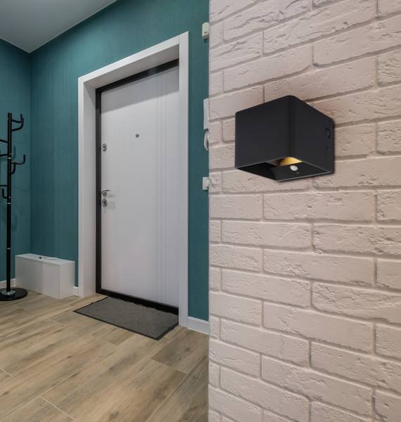 LED-wandlamp Veronika acrylglas/ijzer - 1-lichts - zwart