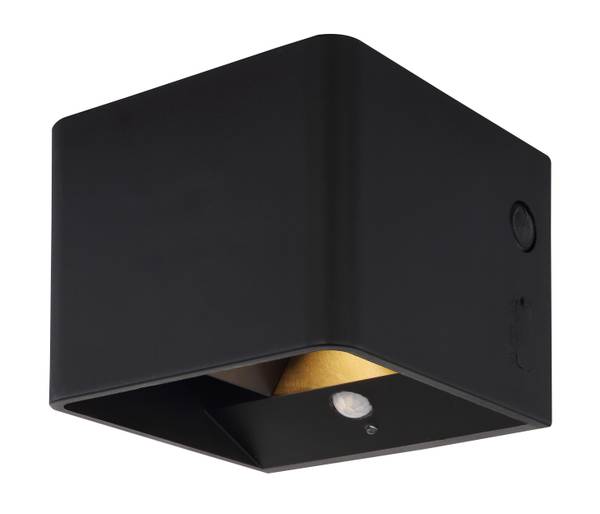 LED-wandlamp Veronika acrylglas/ijzer - 1-lichts - zwart