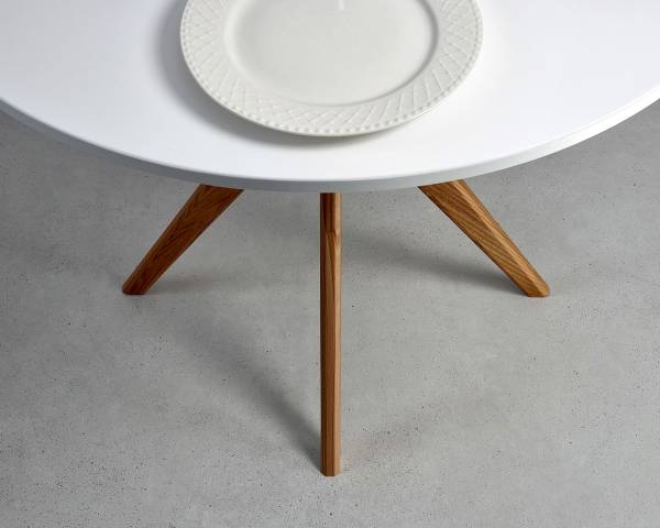 Esstisch Lynda rund Durchmesser: 70 cm - Braun