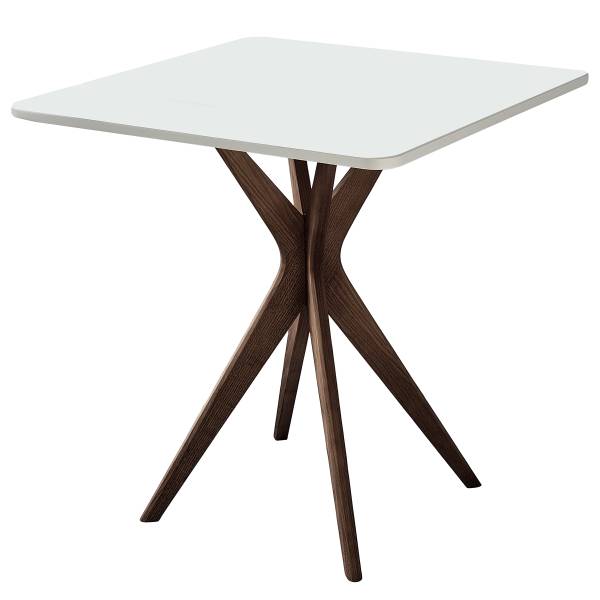 Tavolo da pranzo rettangolare Lynda 70 x 70 cm - Noce