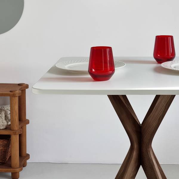 Tavolo da pranzo rettangolare Lynda 70 x 70 cm - Noce