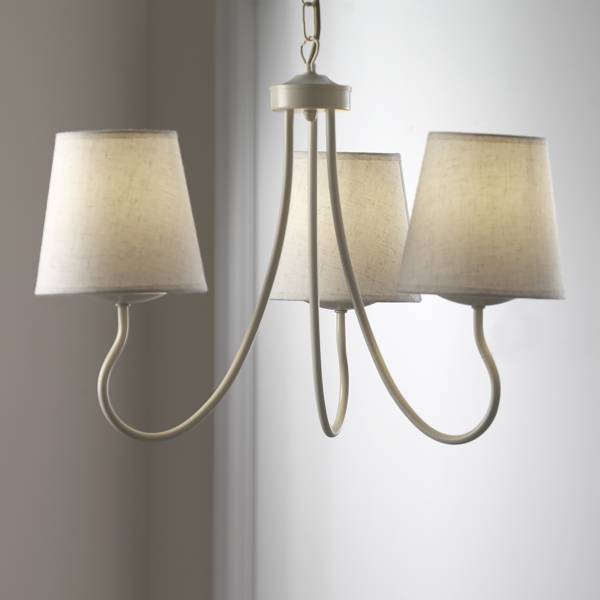 Kronleuchter Margot Bianco - Cotone - Ferro - 45 x 100 x 45 cm