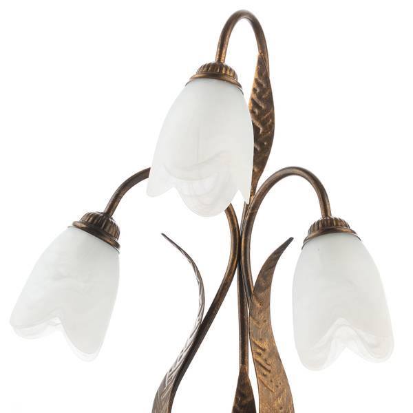 Tafellamp Sonia type B gesatineerd glas/ijzer - 3-lichts