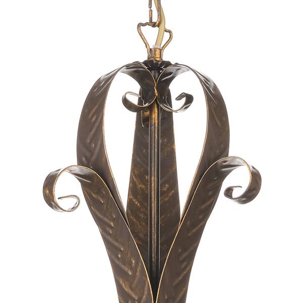 Kroonluchter Sonia gesatineerd glas/ijzer - Aantal lichtbronnen: 5