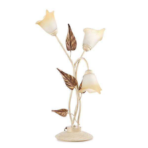 Lampe de table Vanda - Type B Verre satiné / Fer - 3 ampoules