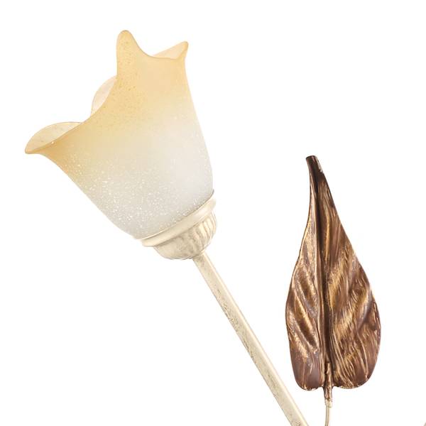 Lampe de table Vanda - Type B Verre satiné / Fer - 3 ampoules