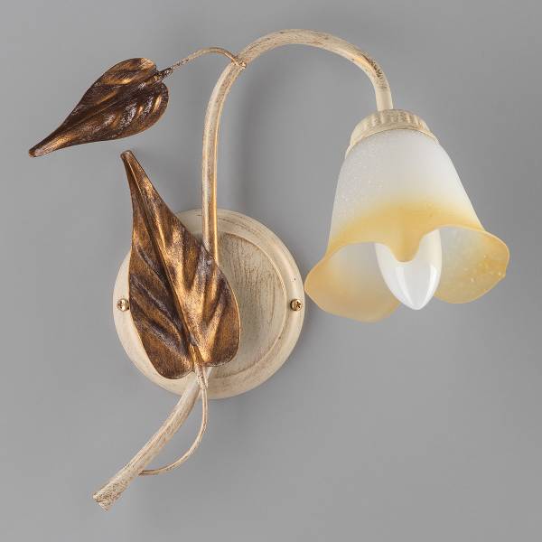 Wandleuchte Vanda Kristallglas / Eisen - Flammenanzahl: 1