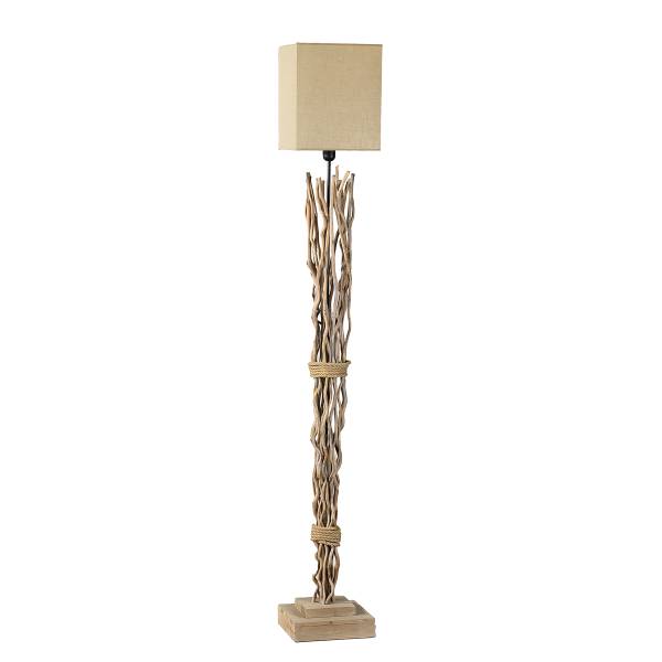 Staande lamp Marica katoen - 1-lichts
