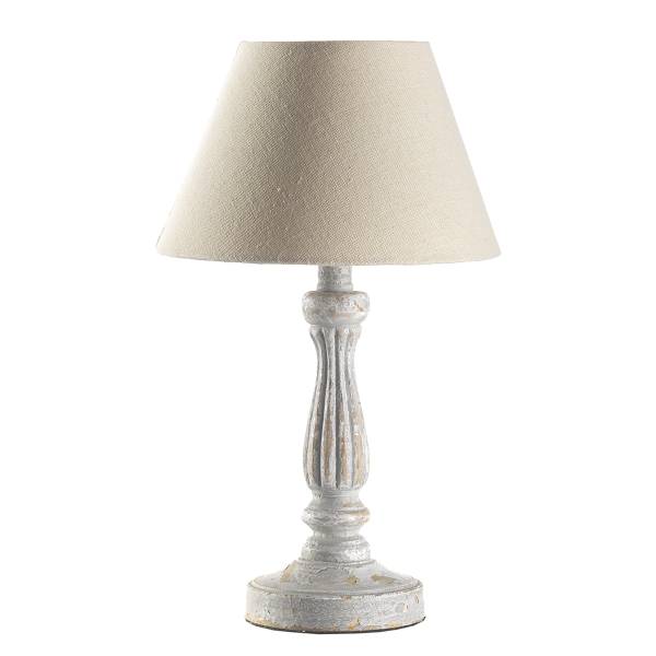 Tischleuchte Raffy Beige - Cotone - Ferro - 20 x 35 x 20 cm