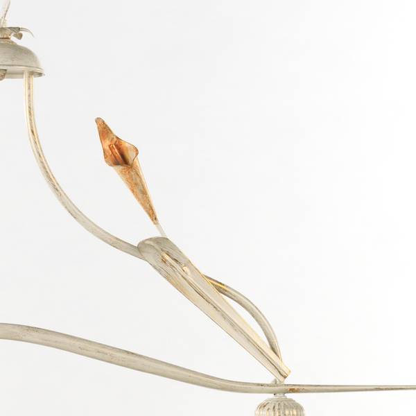 Lustre Lucrezia - Type A Verre satiné / Fer - 2 ampoules