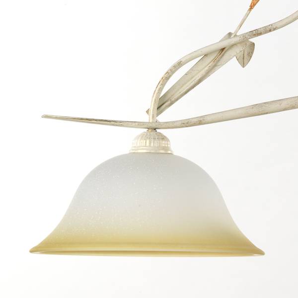 Lustre Lucrezia - Type A Verre satiné / Fer - 2 ampoules