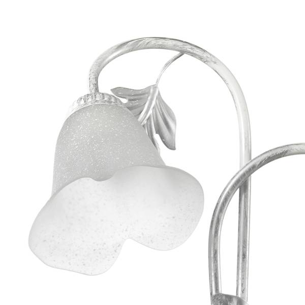 Wandleuchte Marilena Bianco - Ferro - Vetro satinato - 40 x 48 x 40 cm