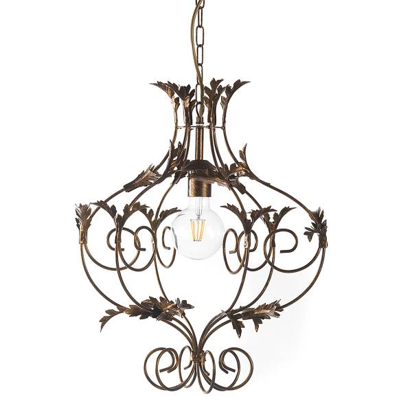 Suspension Contessa Fer - 1 ampoule - Cuivre