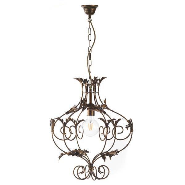 Suspension Contessa Fer - 1 ampoule - Cuivre