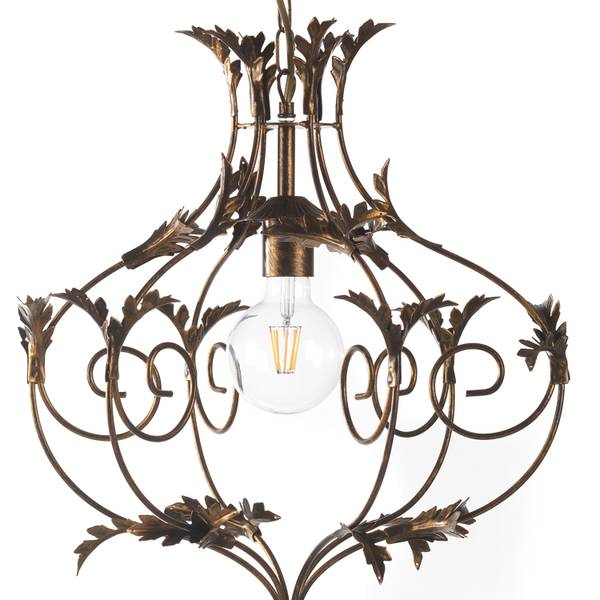 Suspension Contessa Fer - 1 ampoule - Cuivre