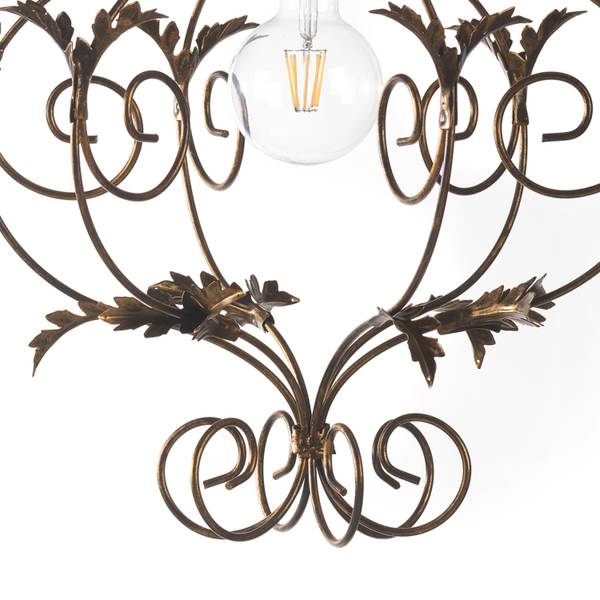 Suspension Contessa Fer - 1 ampoule - Cuivre