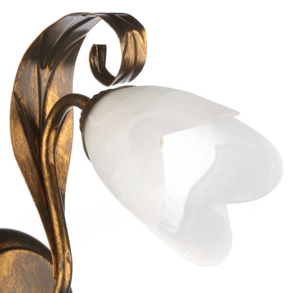 Wandleuchte Sonia Typ B Rame - Ferro - Vetro satinato - 25 x 32 x 19 cm