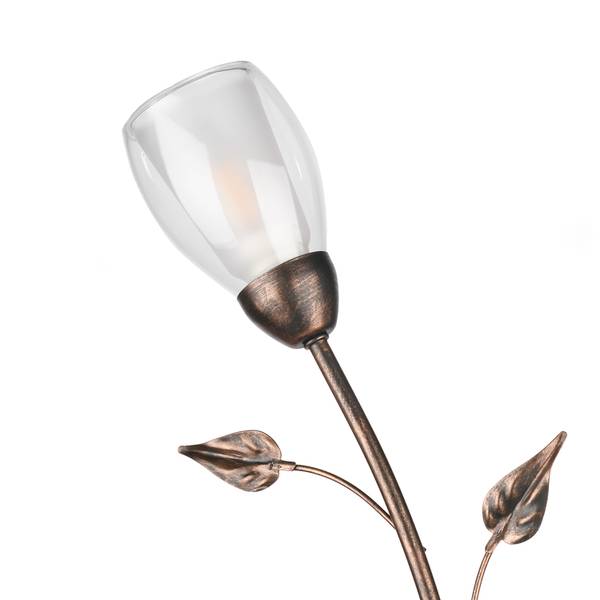 Tischleuchte Liliana Typ B Rame - Ferro - Vetro trasparente - 34 x 60 x 21 cm