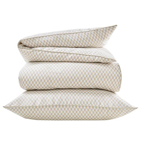 Satin Bettwäsche ALL DREAMS Baumwolle - Beige - Beige - 135 x 200 cm