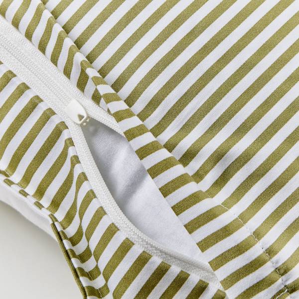 Satin-Kissenbezug ALL DREAMS Baumwolle - Olivgrün - Olivgrün