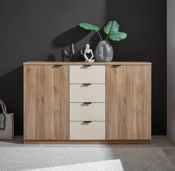 Comò Westcliff Effetto rovere / cashmere