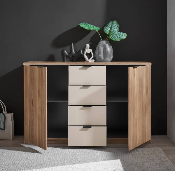 Comò Westcliff Effetto rovere / cashmere