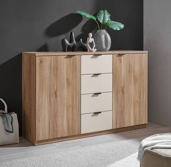 Comò Westcliff Effetto rovere / cashmere