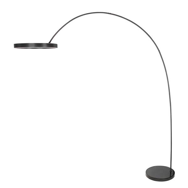 Bogenleuchte Dojci Schwarz - Aluminium - 50 x 185 x 172 cm