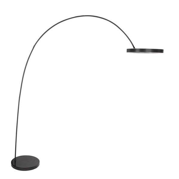 Bogenleuchte Dojci Schwarz - Aluminium - 50 x 185 x 172 cm