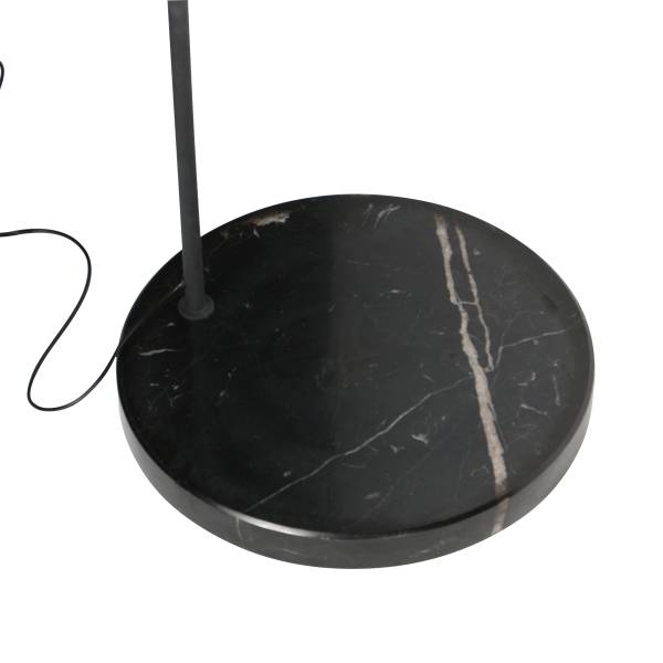 Bogenleuchte Dojci Schwarz - Aluminium - 50 x 185 x 172 cm