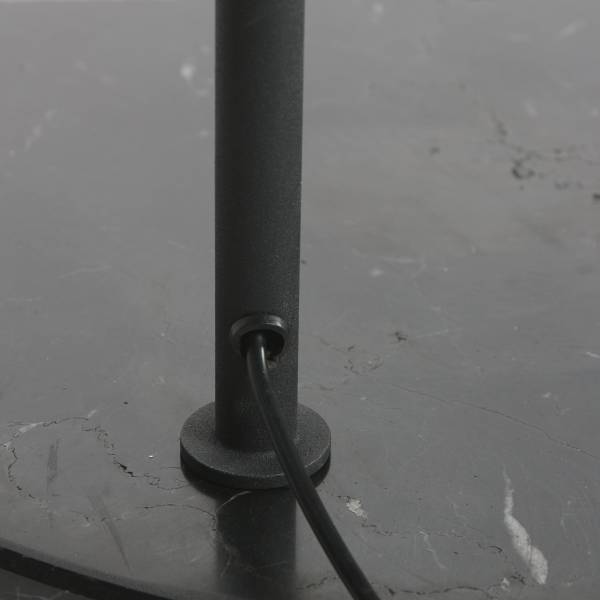 Bogenleuchte Dojci Schwarz - Aluminium - 50 x 185 x 172 cm