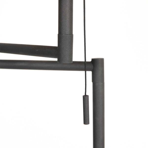 Stehleuchte Luhsi Schwarz - Aluminium - 30 x 135 x 30 cm