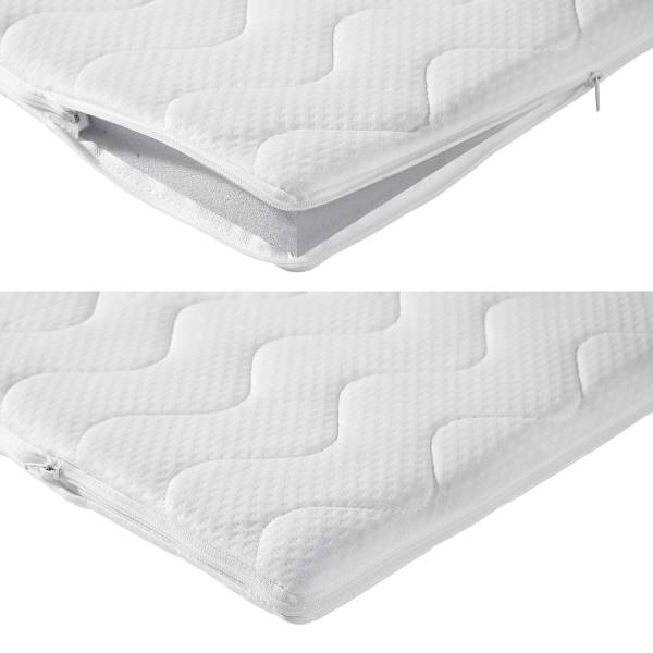 Letto boxspring Barrietas Tessuto strutturato Cosma: nero - 200 x 200cm - Materasso a molle Bonnell - H2