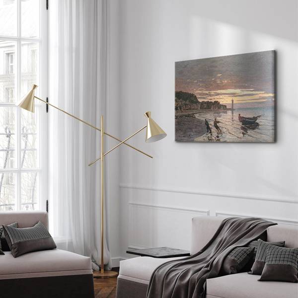Quadro Hauling a Boat Ashore 120 x 80 cm