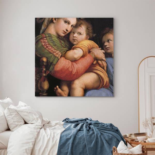 Quadro Madonna on a Chair 40 x 40 cm