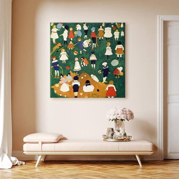Canvas afbeelding Children Kazimir Malevich - 40 x 40 cm
