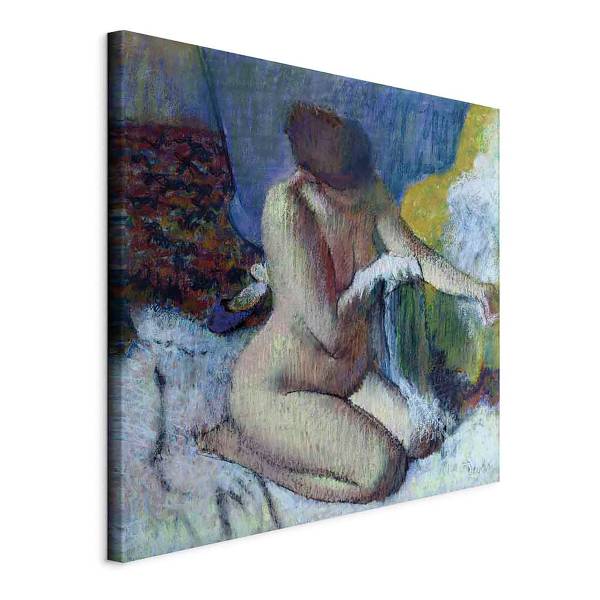 Leinwandbild After the Bath Edgar Degas - 80 x 80 cm