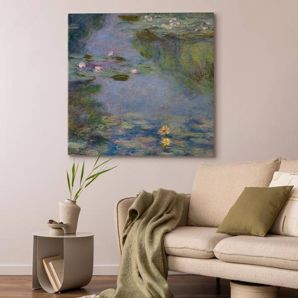 Toile Nymphéas Claude Monet - 40 x 40 cm