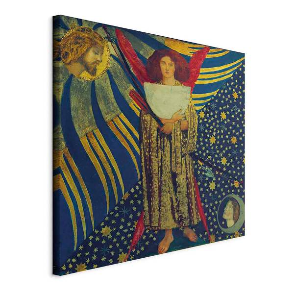 Canvas afbeelding Dantis Amor Dante Gabriel Rossetti - 40 x 40 cm
