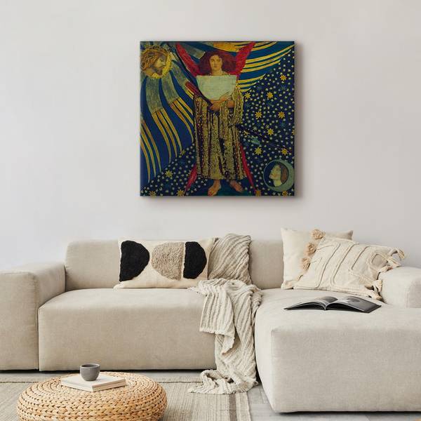 Canvas afbeelding Dantis Amor Dante Gabriel Rossetti - 40 x 40 cm