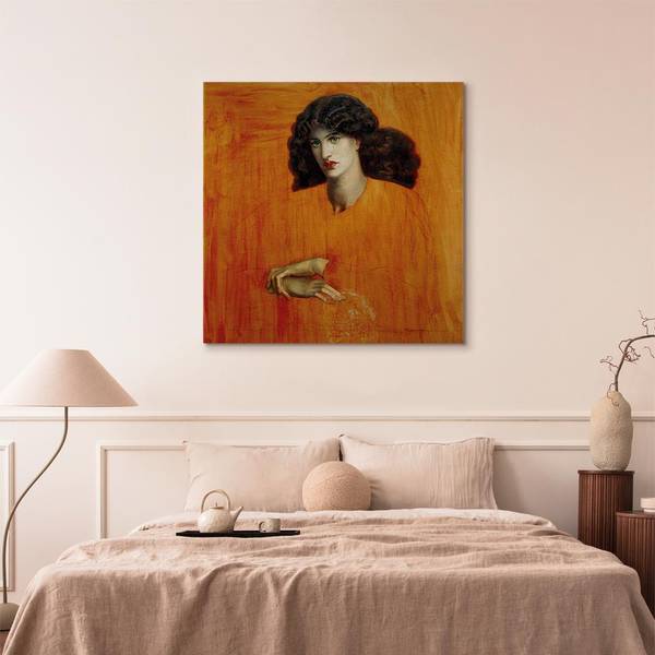 Quadro La Donna della Finestra Dante Gabriel Rossetti - 80 x 80 cm