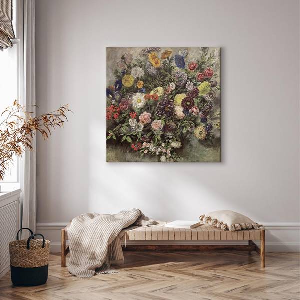 Quadro Bouquet of Flowers Eugène Delacroix - 40 x 40 cm