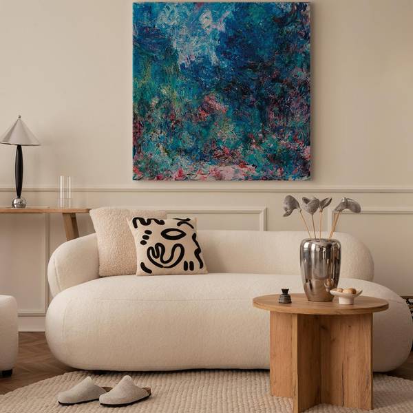 Quadro La maison de l'artiste Claude Monet - 80 x 80 cm