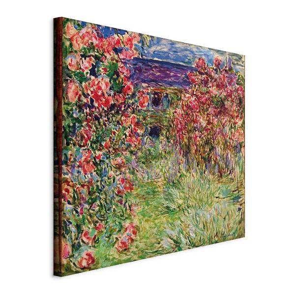 Quadro La maison dans les roses Claude Monet - 40 x 40 cm