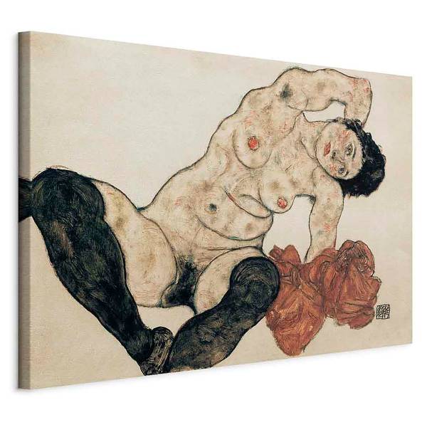 Leinwandbild Liegender Akt Egon Schiele - 60 x 40 cm
