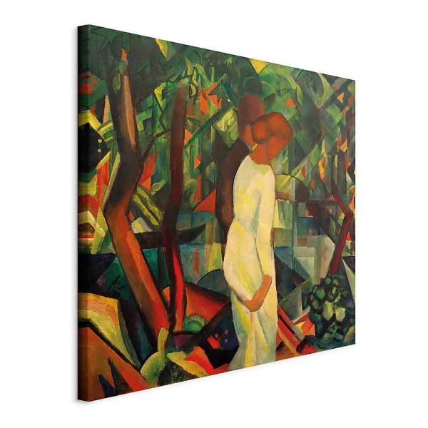 Quadro Paar im Wald August Macke - 80 x 80 cm